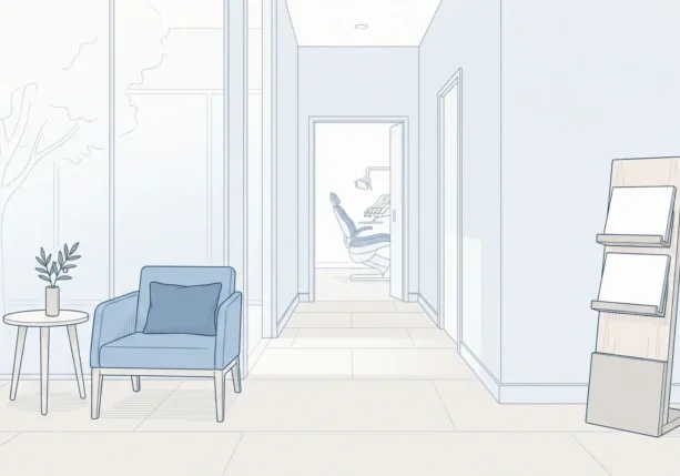 A quiet Geelong dental clinic interior suggests the setting for a family dentistry visit.