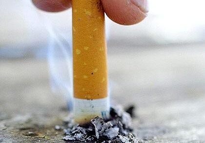 Butt out cigarette
