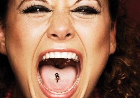 tongue piercing