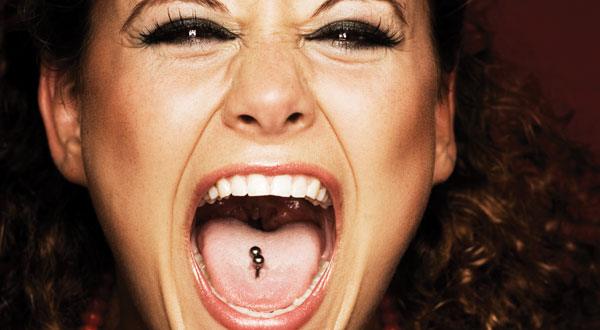 tongue piercing