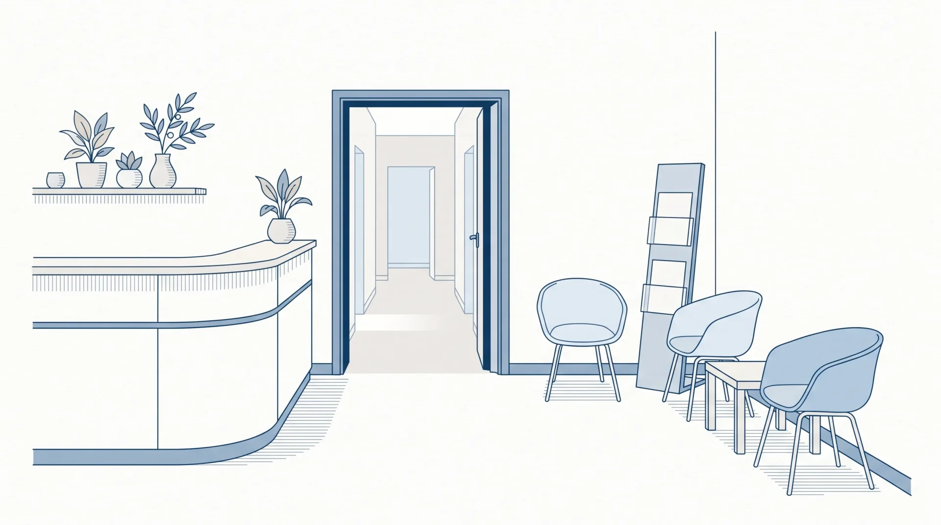 The waiting area of a Geelong dental clinic suggests where families can use the Child Dental Benefits Schedule.